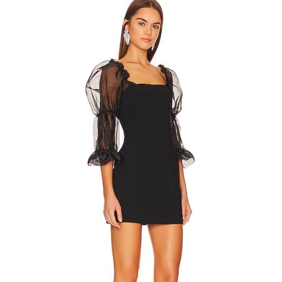 Amanda UpRichard Tia Dress in in Black - Picture 2 of 8